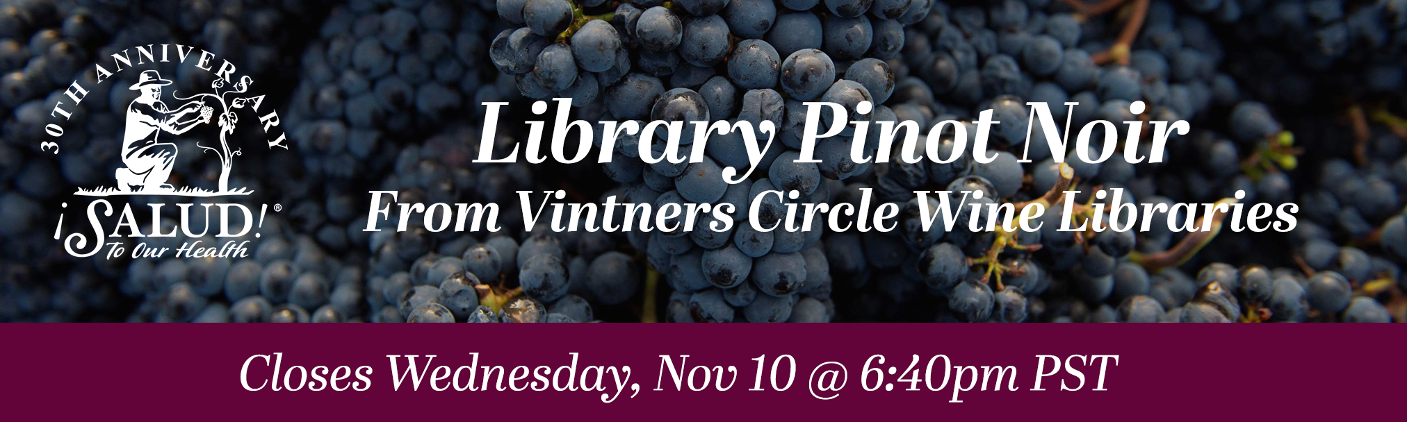 Library ¡Salud! Pinot Noir Cuvée — Oregon Wine, Willamette Valley