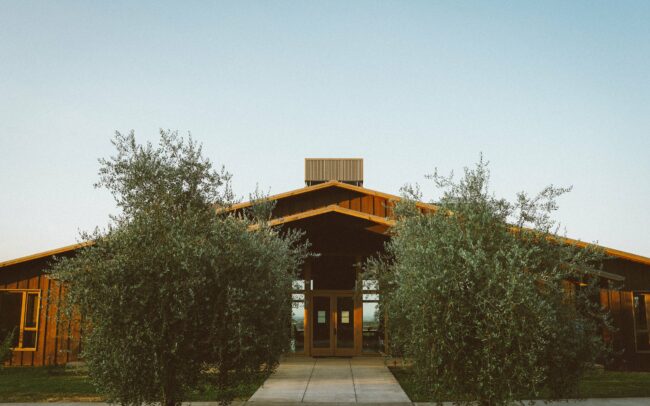 Exterior of Domaine Roy winery